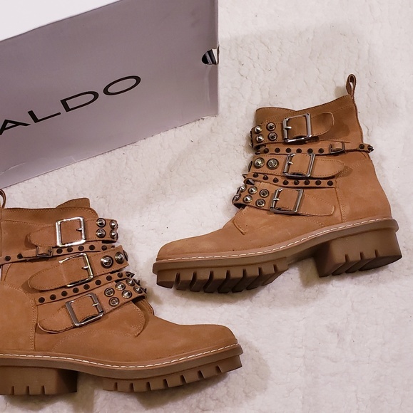 Aldo Shoes - Aldo Kelia Tan Suede Boot size 8